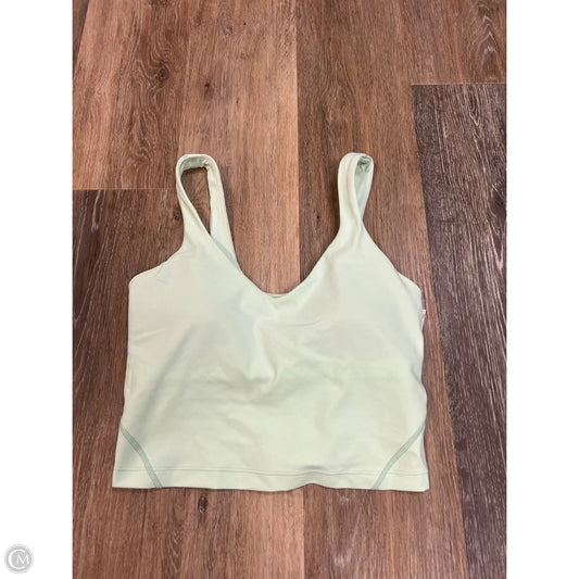 Athletic Tank Top By Lululemon In Green, Size: 4