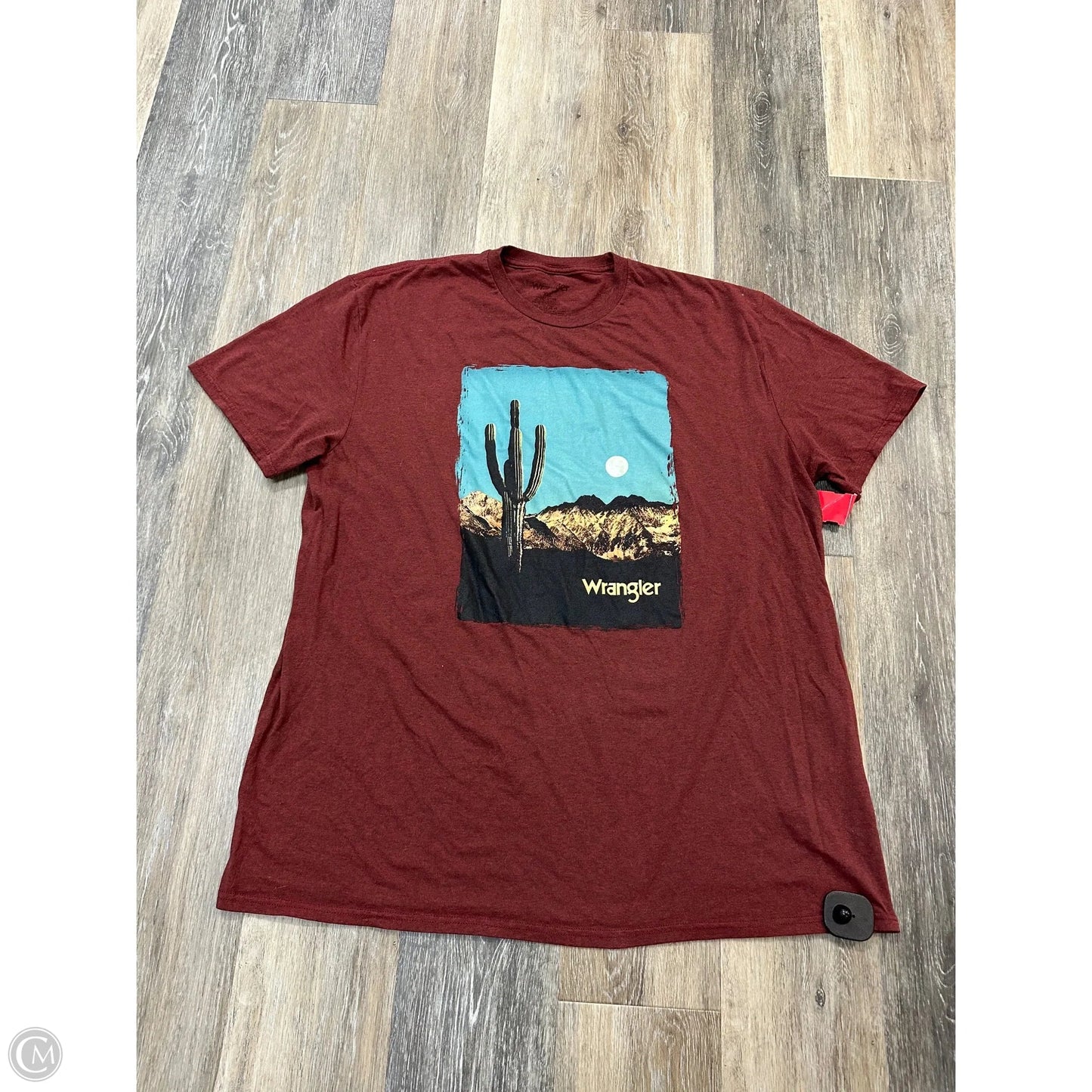 Top Short Sleeve By Wrangler In Red, Size: Xxl