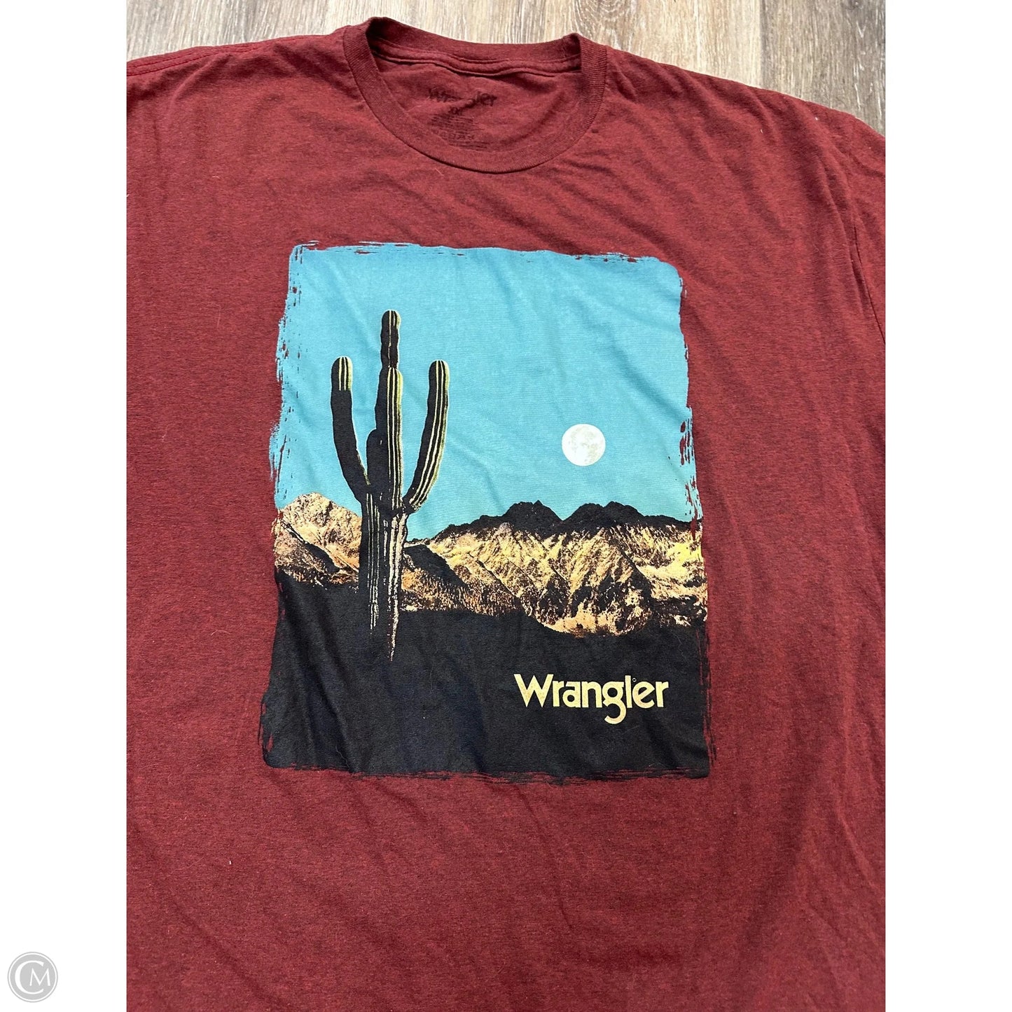 Top Short Sleeve By Wrangler In Red, Size: Xxl