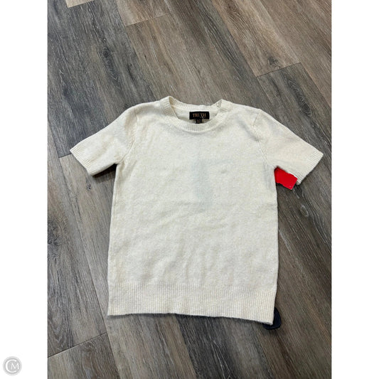 Sweater Short Sleeve By Truth by Republic  In Cream, Size: Xs