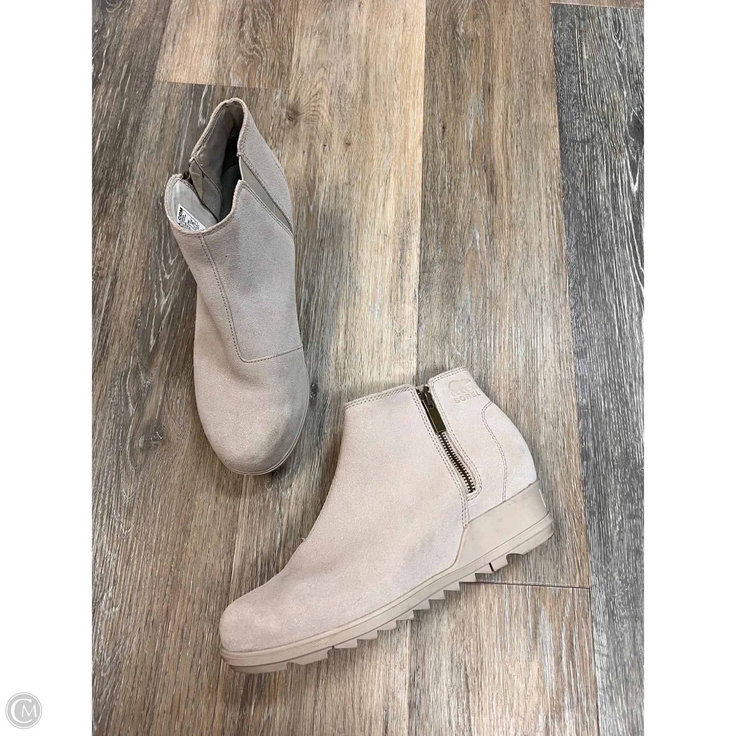 Boots Ankle Heels By Sorel In Grey, Size: 11