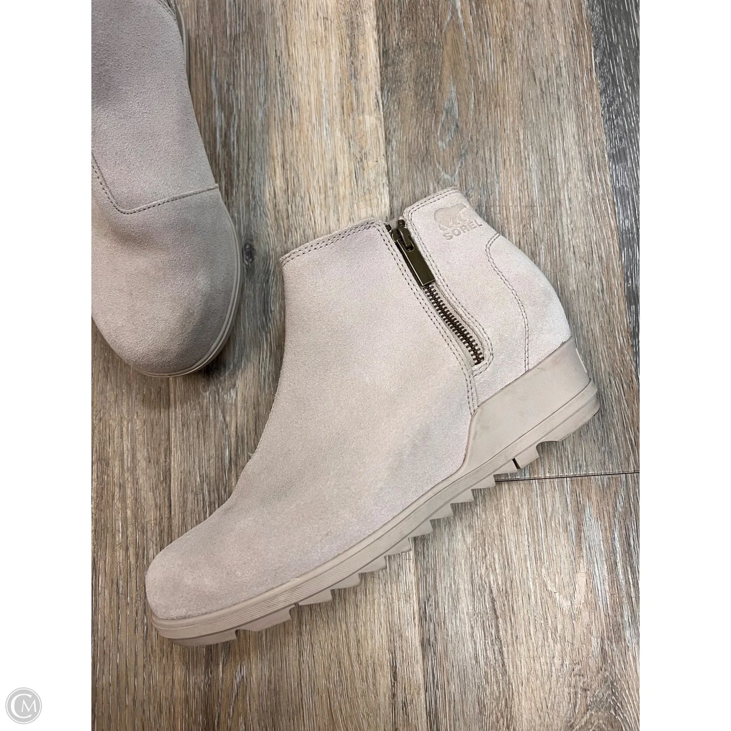 Boots Ankle Heels By Sorel In Grey, Size: 11