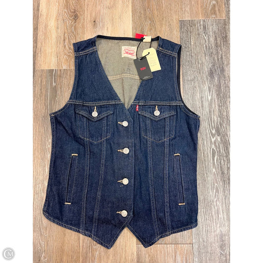 Vest Other By Levis In Blue Denim, Size: S