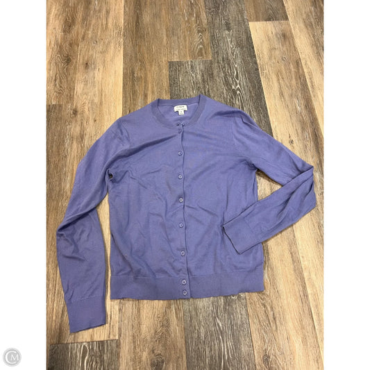 Sweater Cardigan By J. Crew In Purple, Size: M