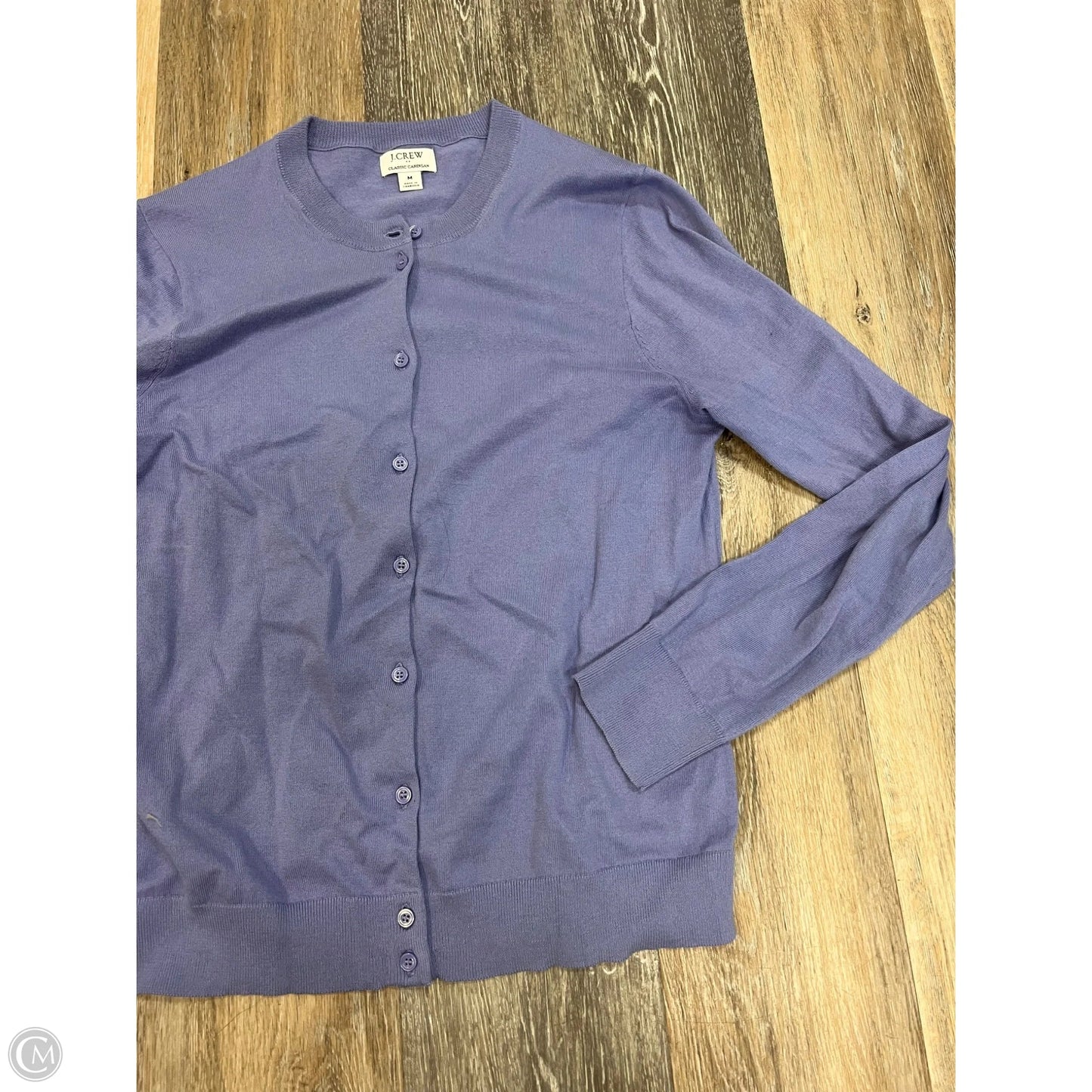 Sweater Cardigan By J. Crew In Purple, Size: M