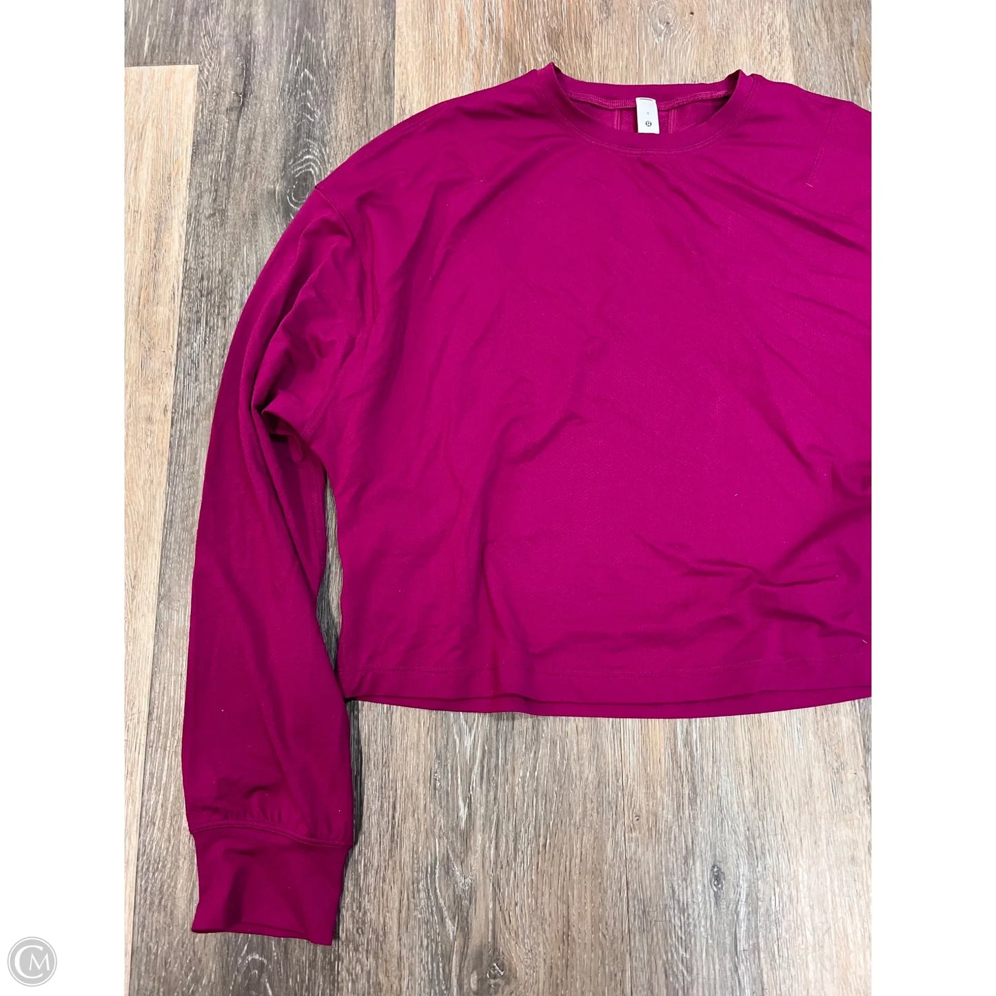 Athletic Top Long Sleeve By Lululemon In Purple, Size: 4