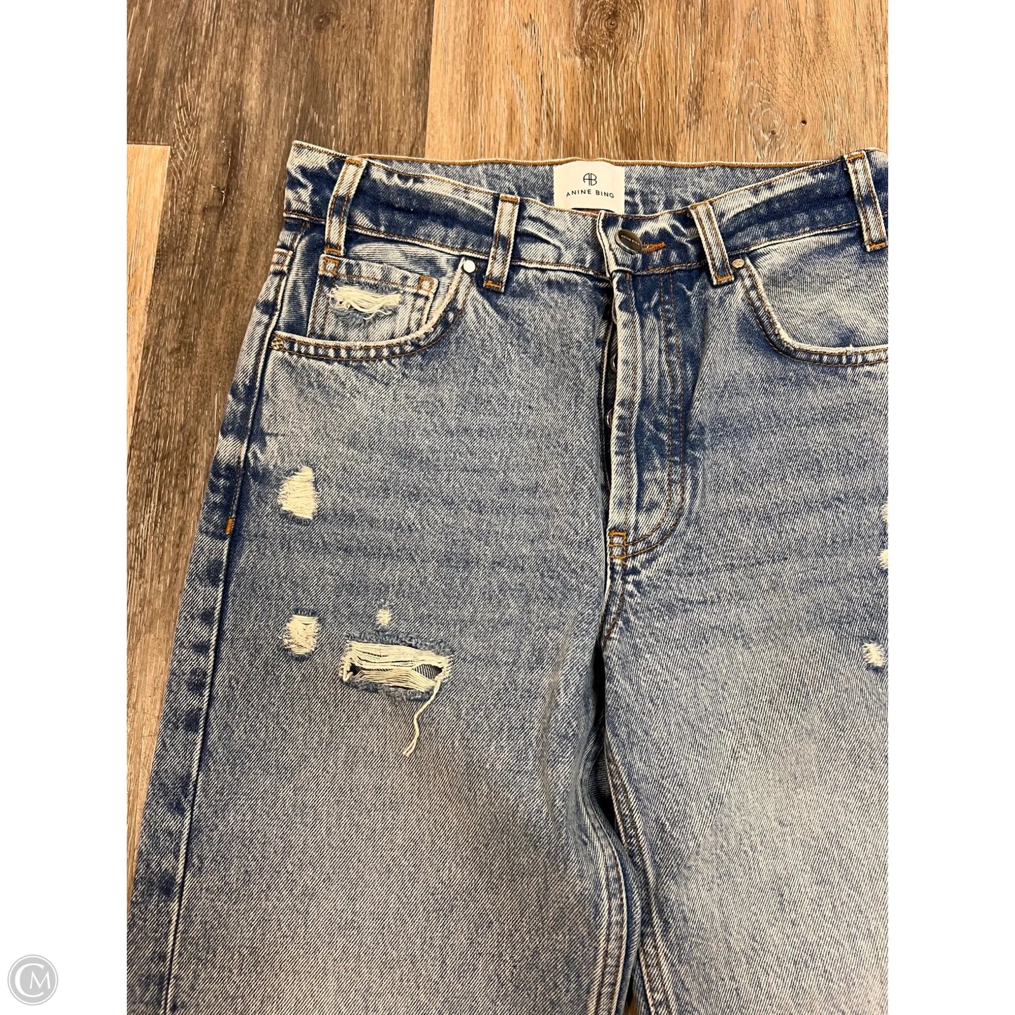 Jeans Designer By Anine Bing In Blue Denim, Size: 0/24