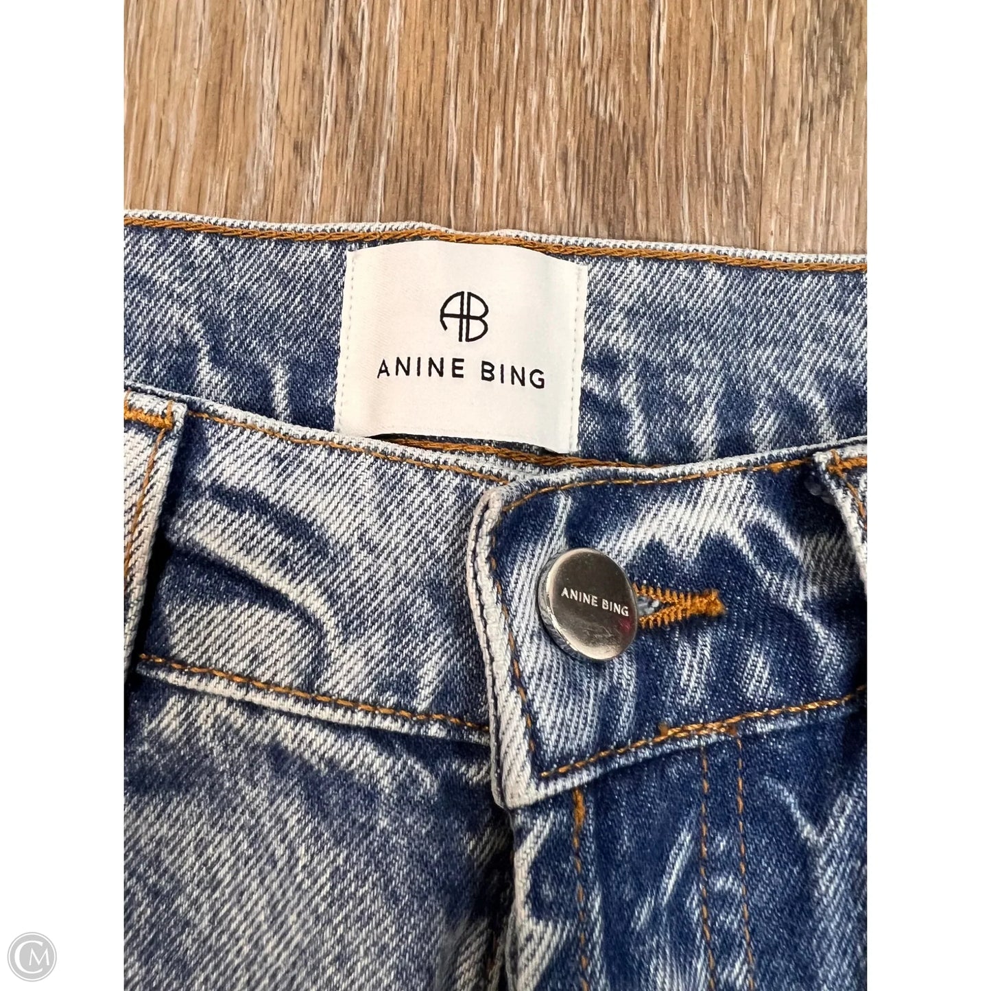 Jeans Designer By Anine Bing In Blue Denim, Size: 0/24