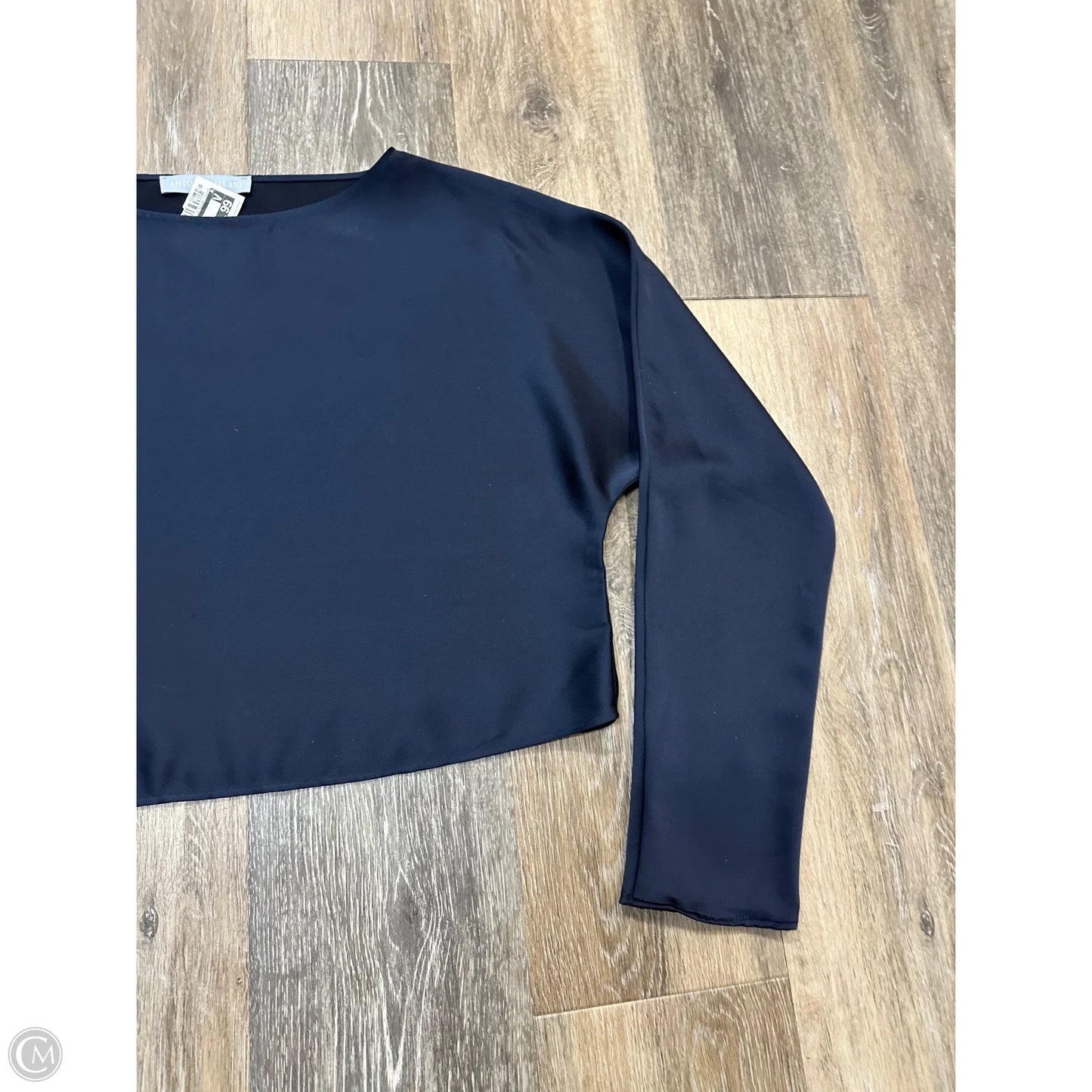 Blouse Long Sleeve By Antonio Melani In Navy, Size: Xs