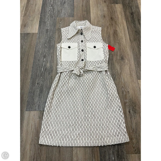 Dress Luxury Designer By Victoria Beckham In Red & White, Size: 0