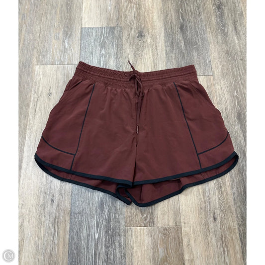 Athletic Shorts By Ypb In Brown, Size: L