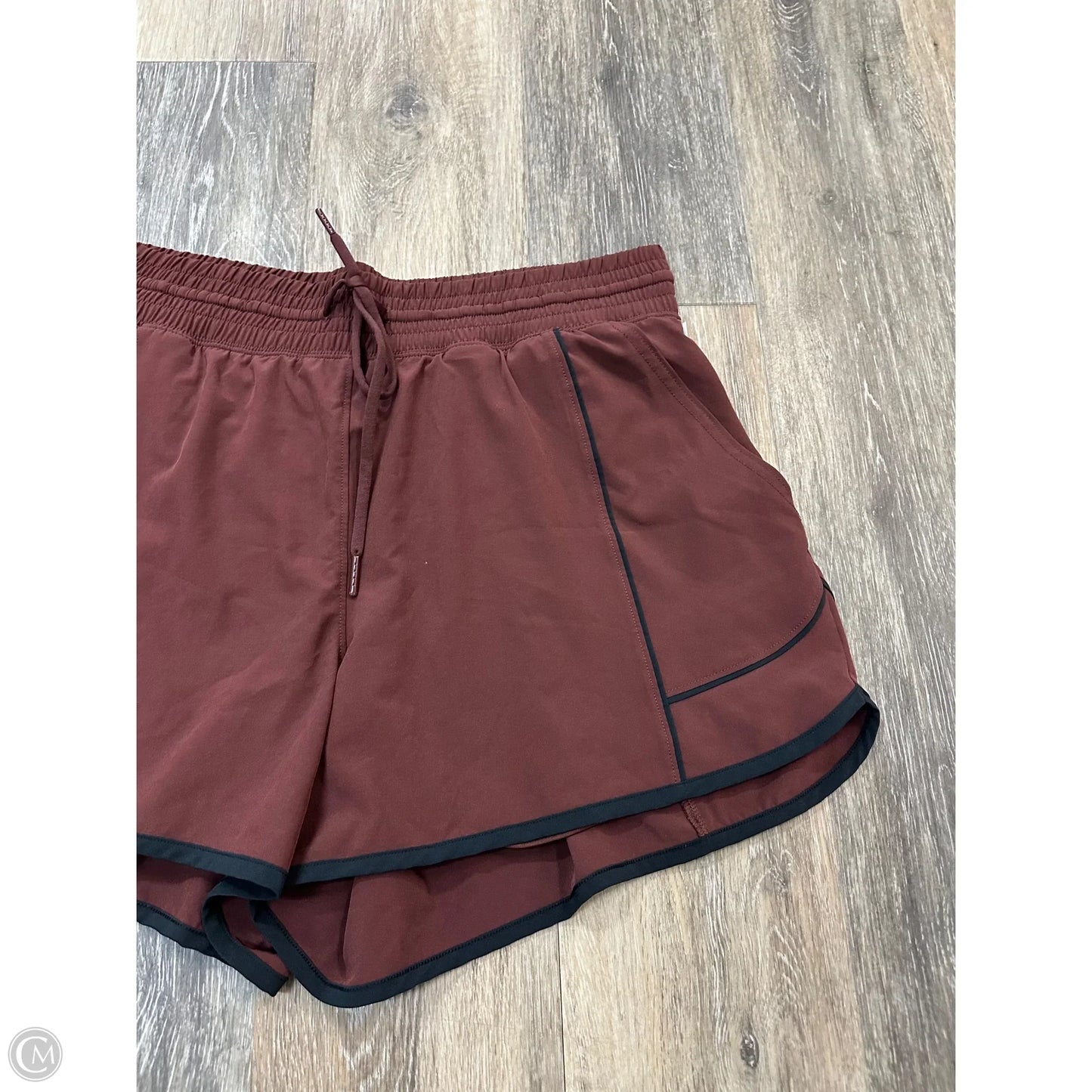 Athletic Shorts By Ypb In Brown, Size: L