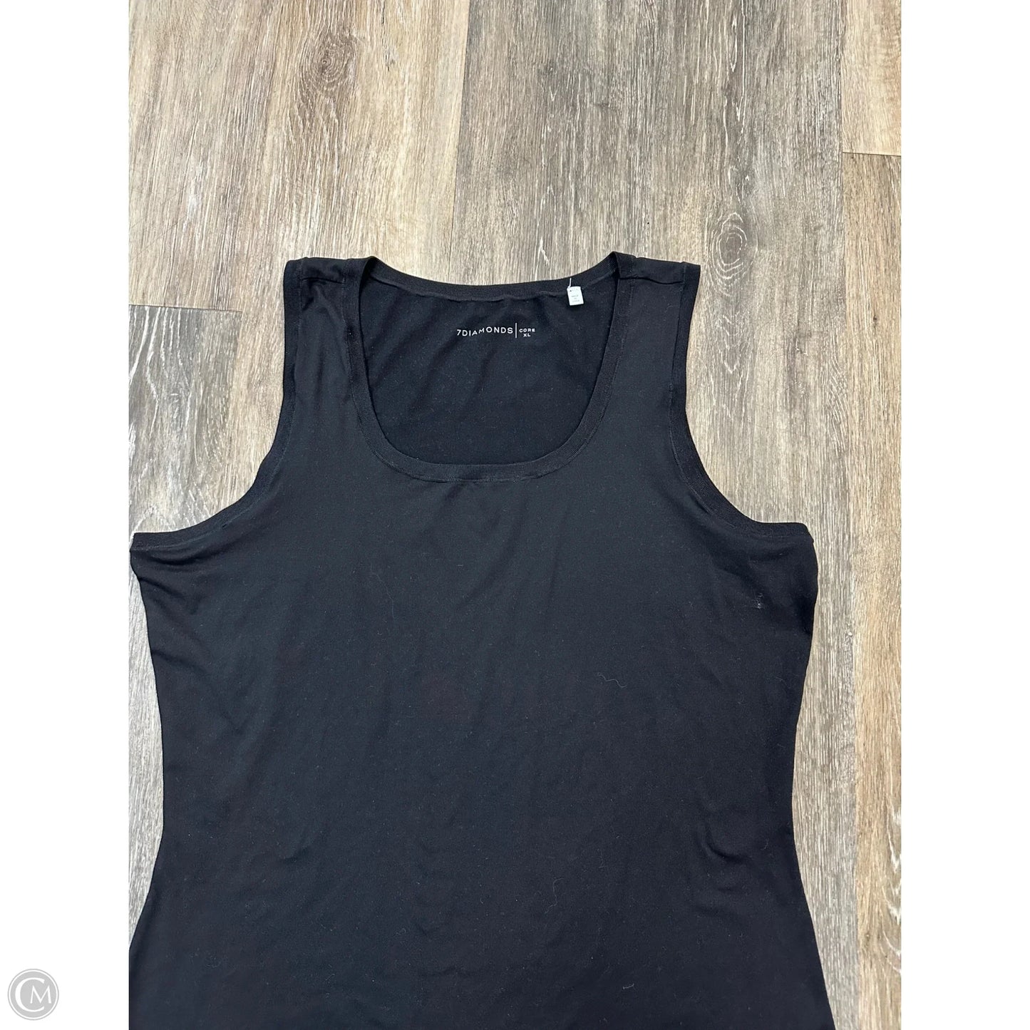 -Athletic Tank Top By 7Diamonds In Black, Size: Xl