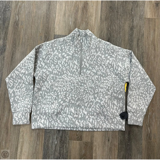 Athletic Sweatshirt Collar By Calia In Grey, Size: L