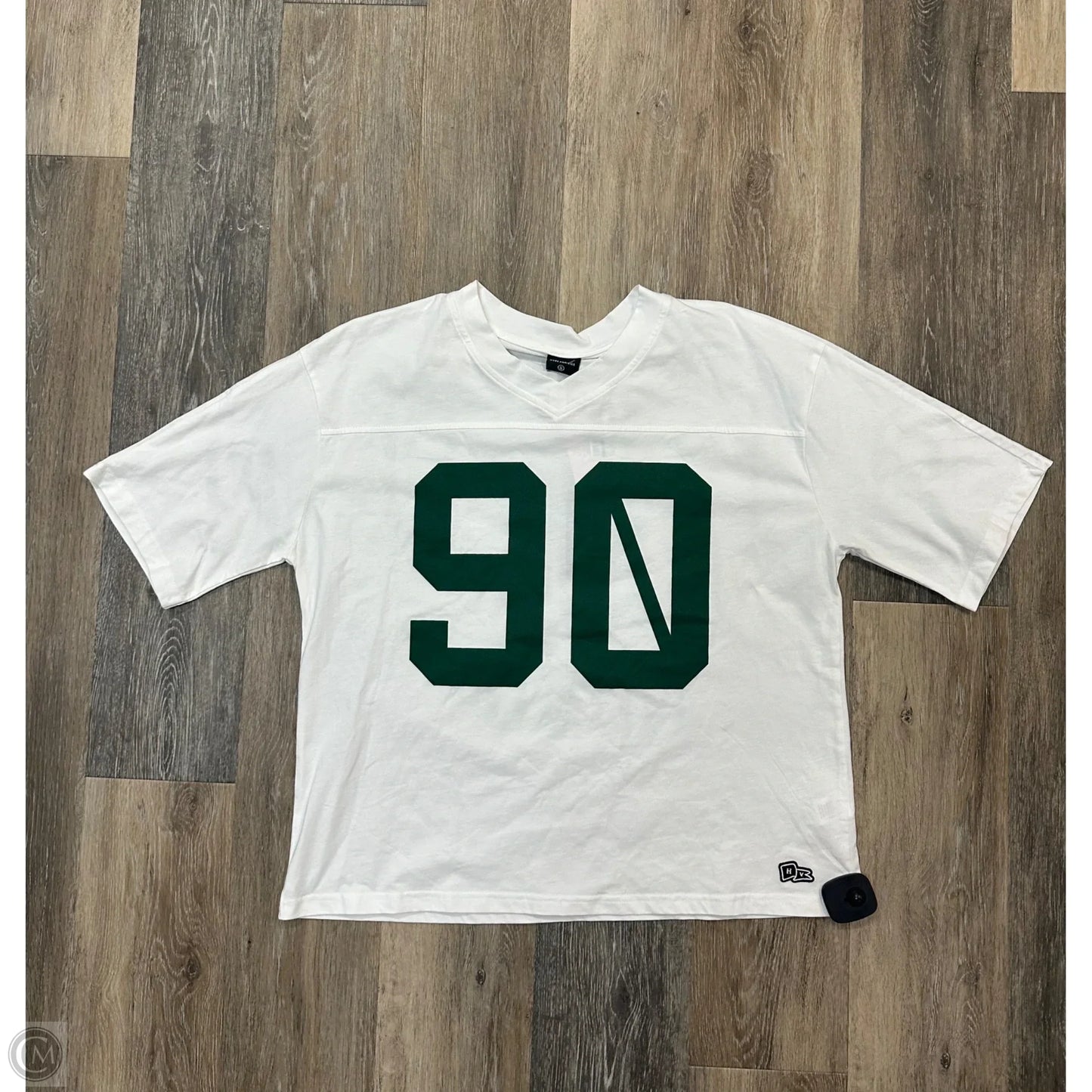 Top Short Sleeve By Hype and Vice In White, Size: S