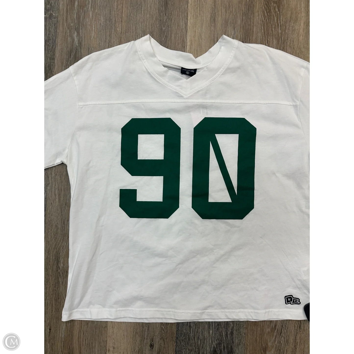 Top Short Sleeve By Hype and Vice In White, Size: S