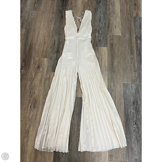 Jumpsuit By Abercrombie And Fitch In Cream, Size: Xxs