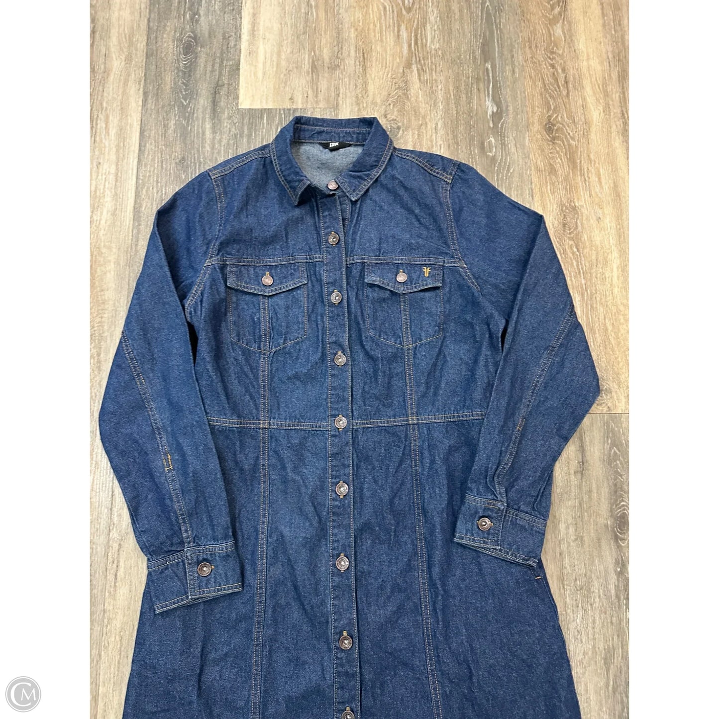 Dress Designer By Frye In Blue Denim, Size: M
