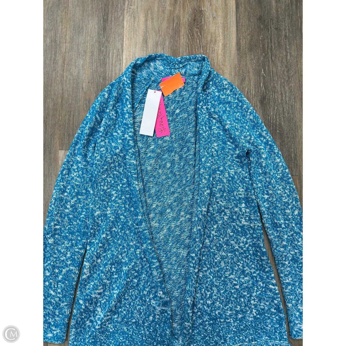 Sweater Cardigan Designer By Lilly Pulitzer In Blue, Size: S