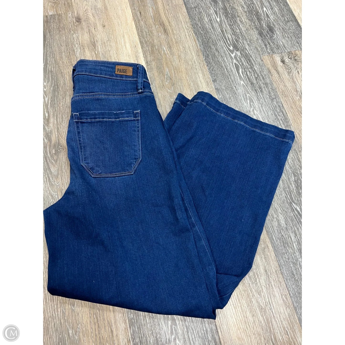 Jeans Wide Leg By Paige In Blue Denim, Size: 4