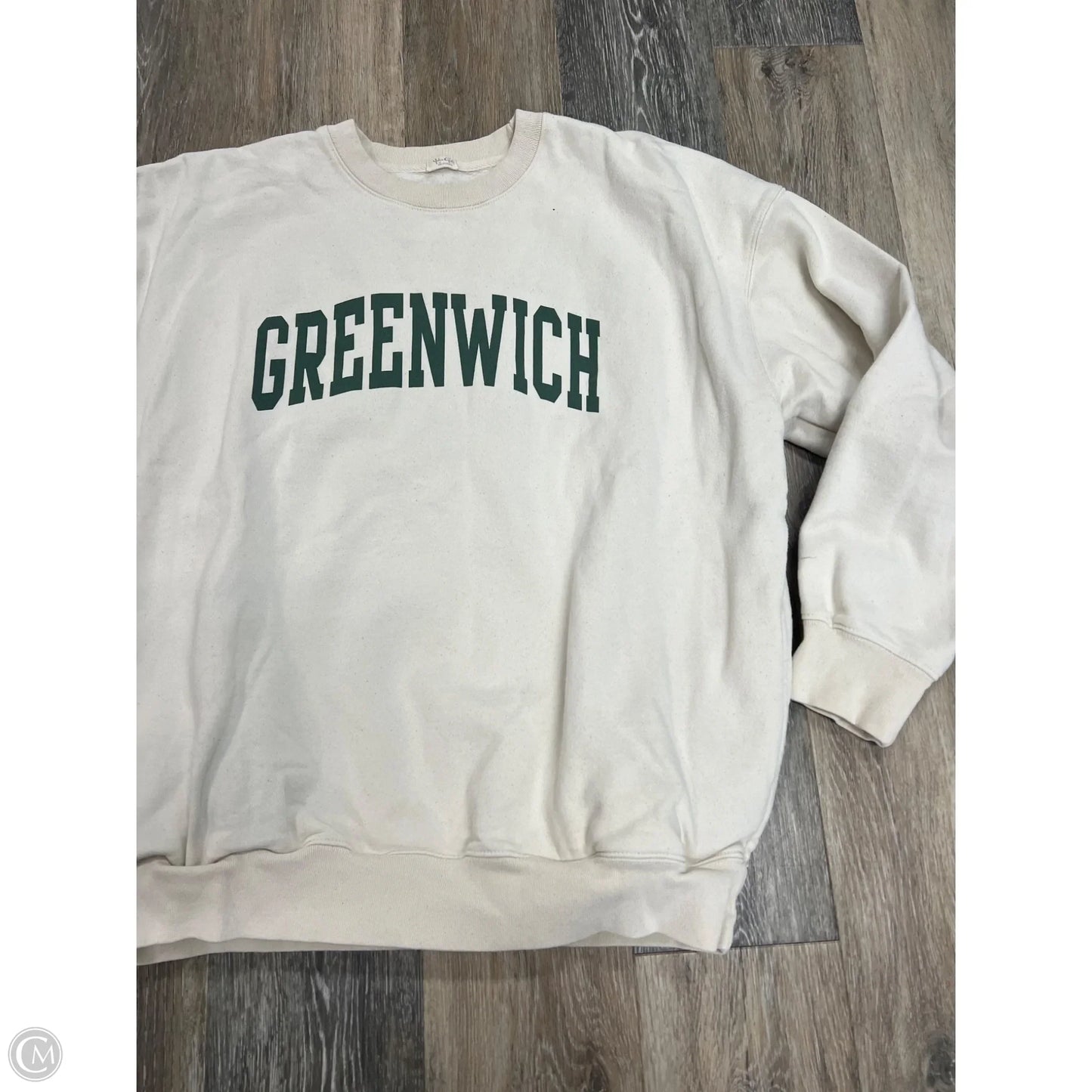 Sweatshirt Crewneck By John Galt In White, Size: Osfm