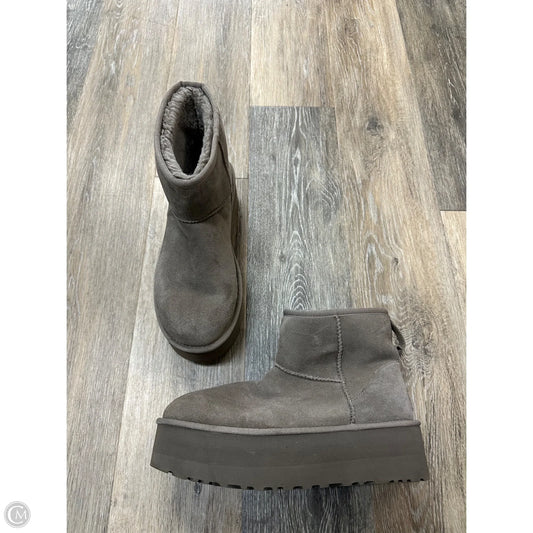 Boots Designer By Ugg In Grey, Size: 10