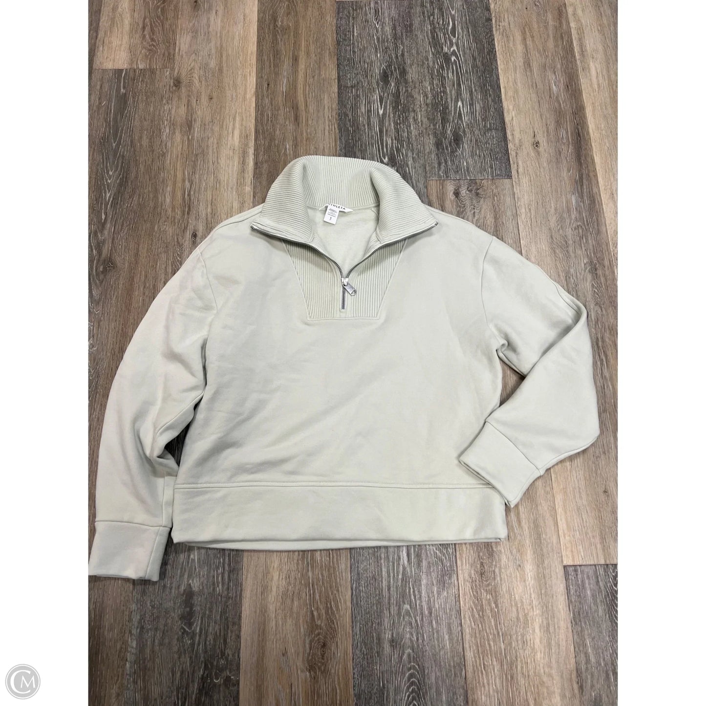 Athletic Sweatshirt Collar By Athleta In Green, Size: S