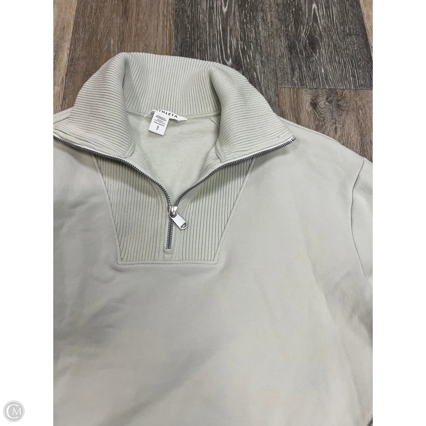 Athletic Sweatshirt Collar By Athleta In Green, Size: S