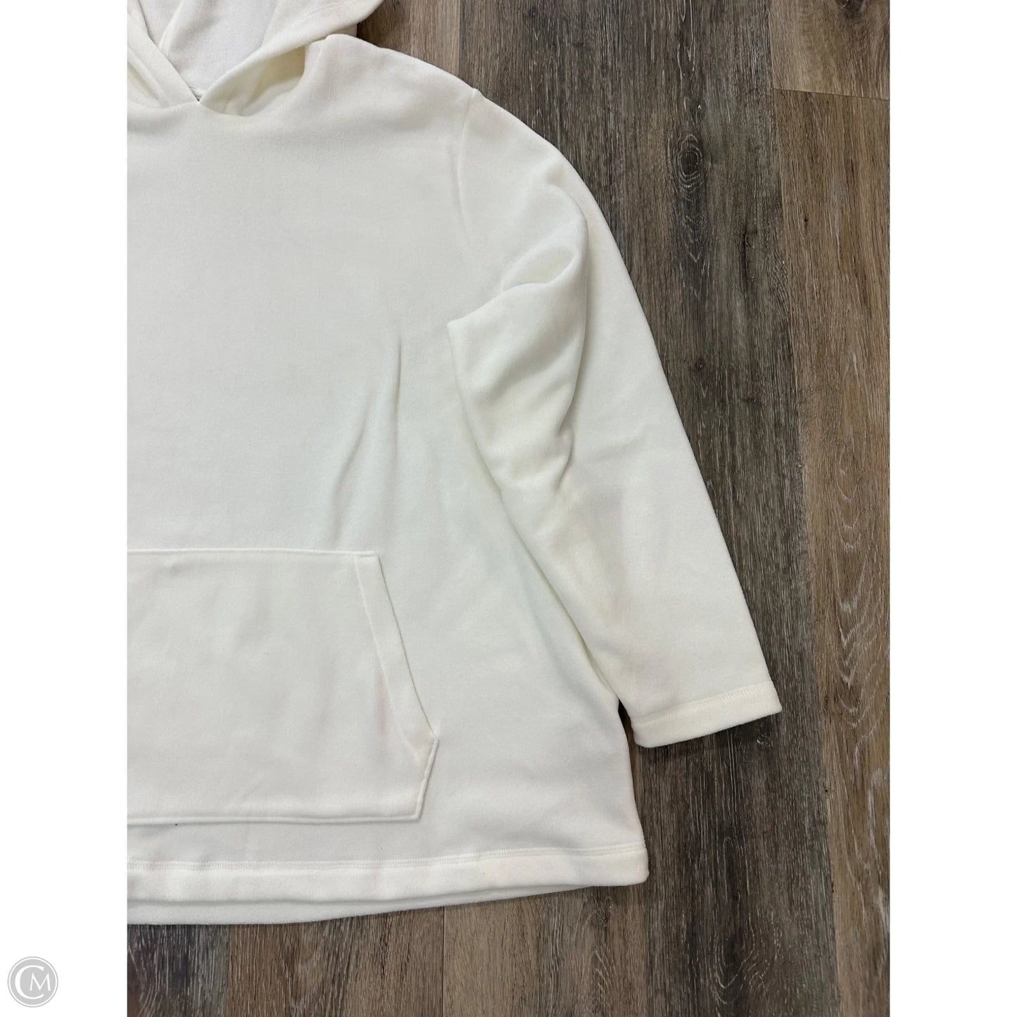Sweater By Lands End In White, Size: 2x