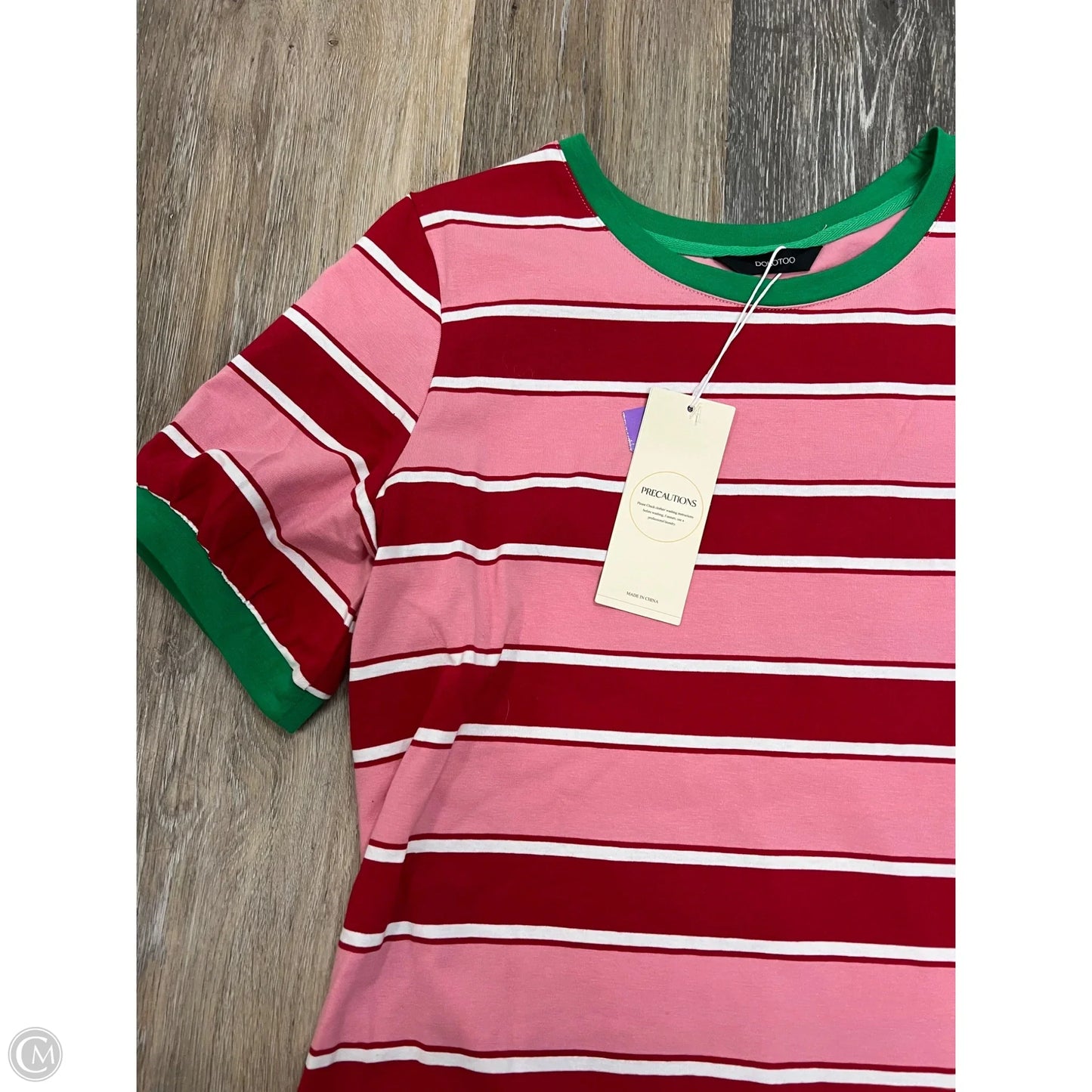 Top Short Sleeve By Dokotoo In Red, Size: M