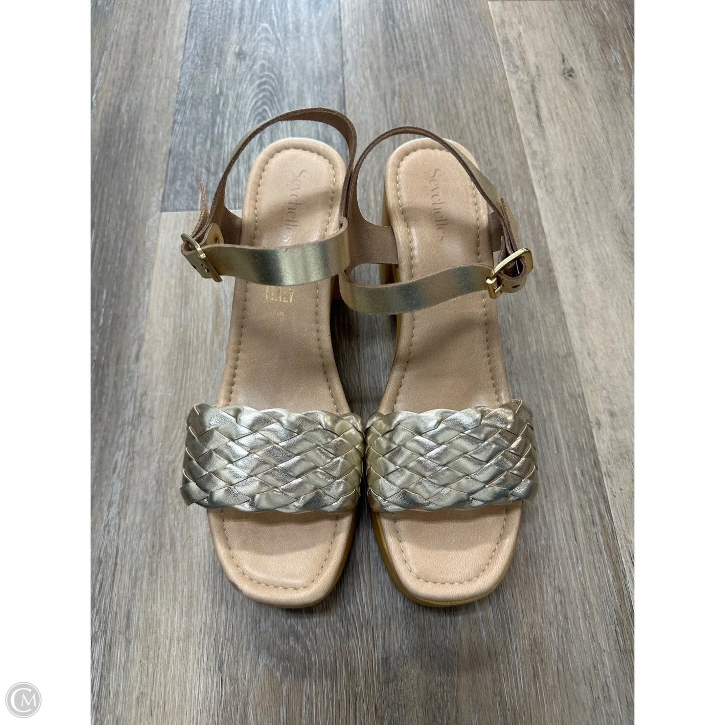 Sandals Heels Block By Seychelles In Gold, Size: 10