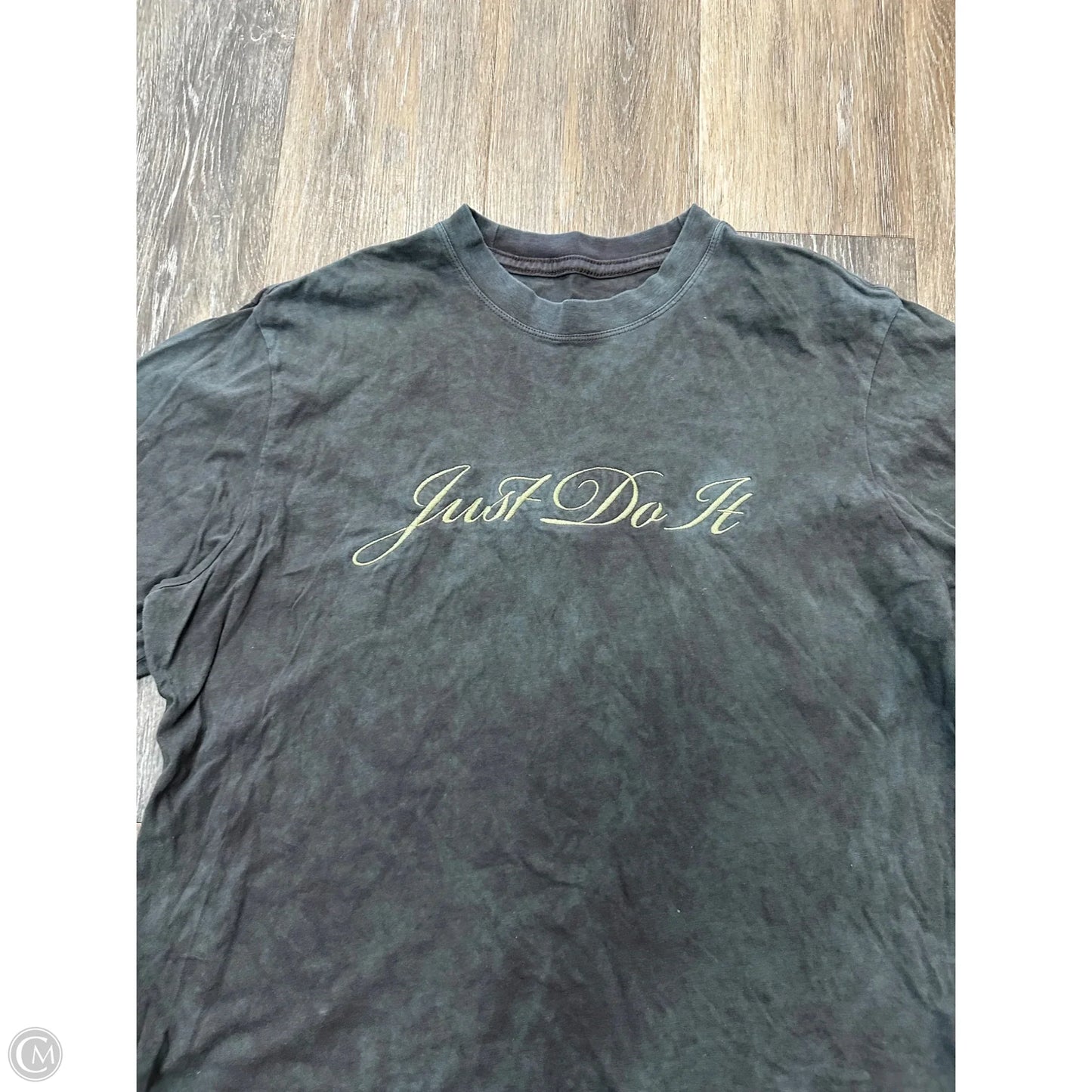 Athletic Top Short Sleeve By Nike Apparel In Grey, Size: S