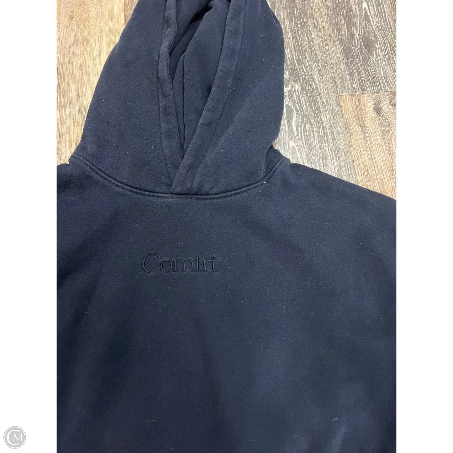 Sweatshirt Hoodie By Comfrt In Blue, Size: M
