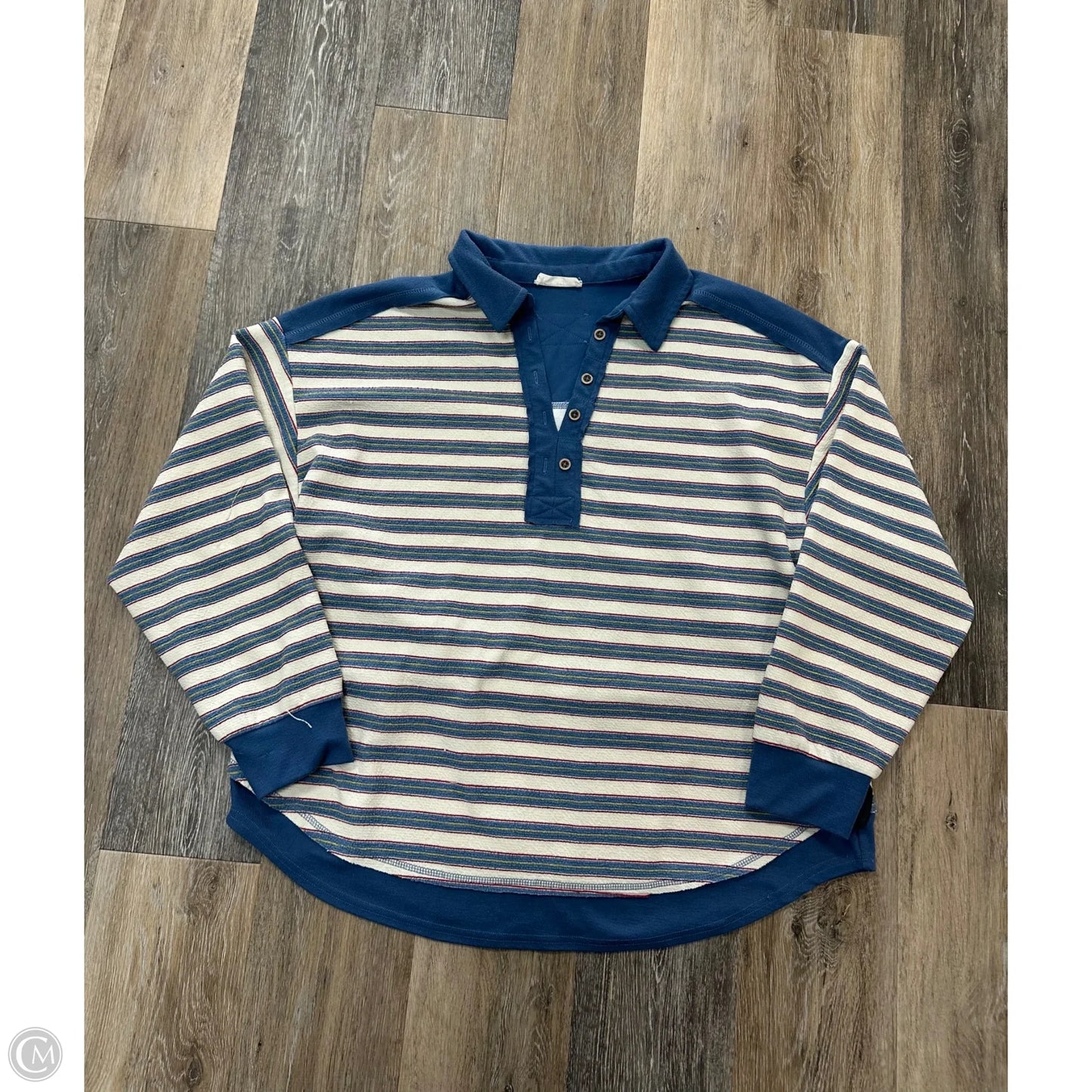 Top Long Sleeve By New In In Striped Pattern, Size: L