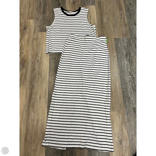 Skirt Set 2pc By Z Supply In Striped Pattern, Size: M