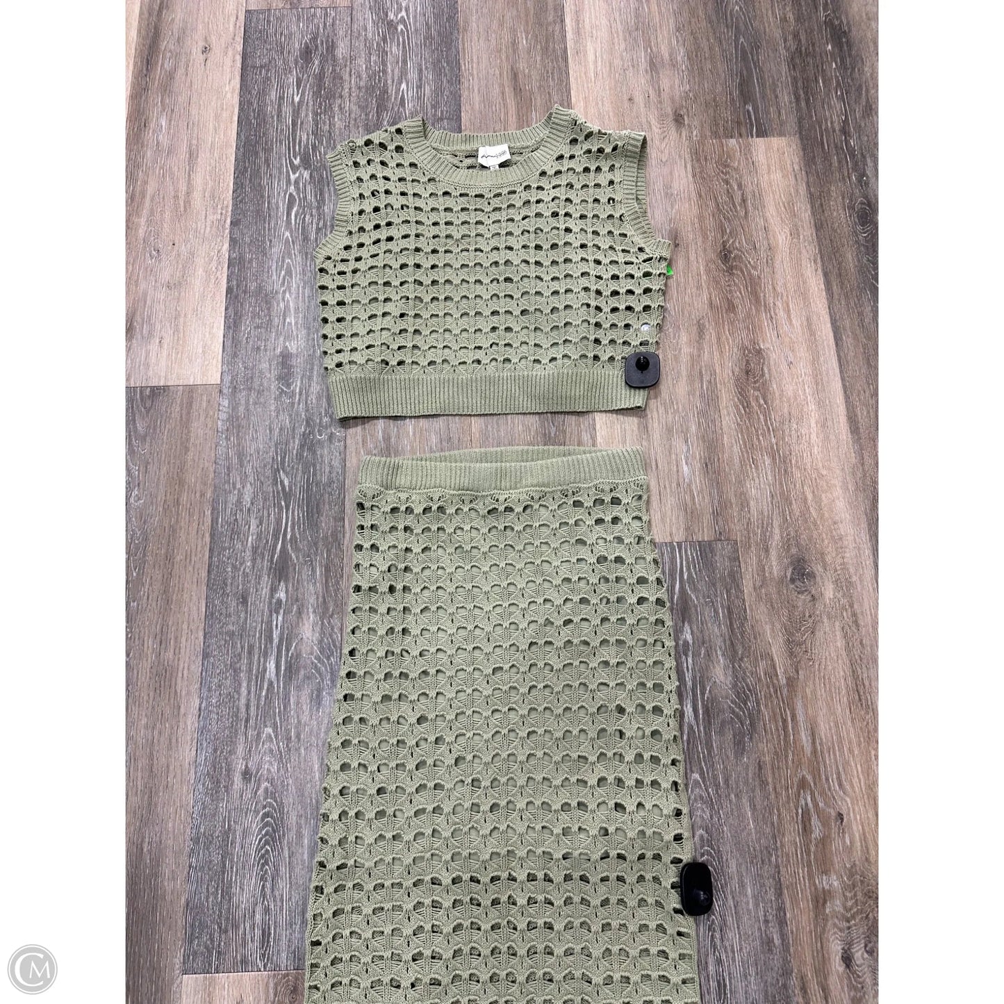 Skirt Set 2pc By Freshman 1996 In Green, Size: S