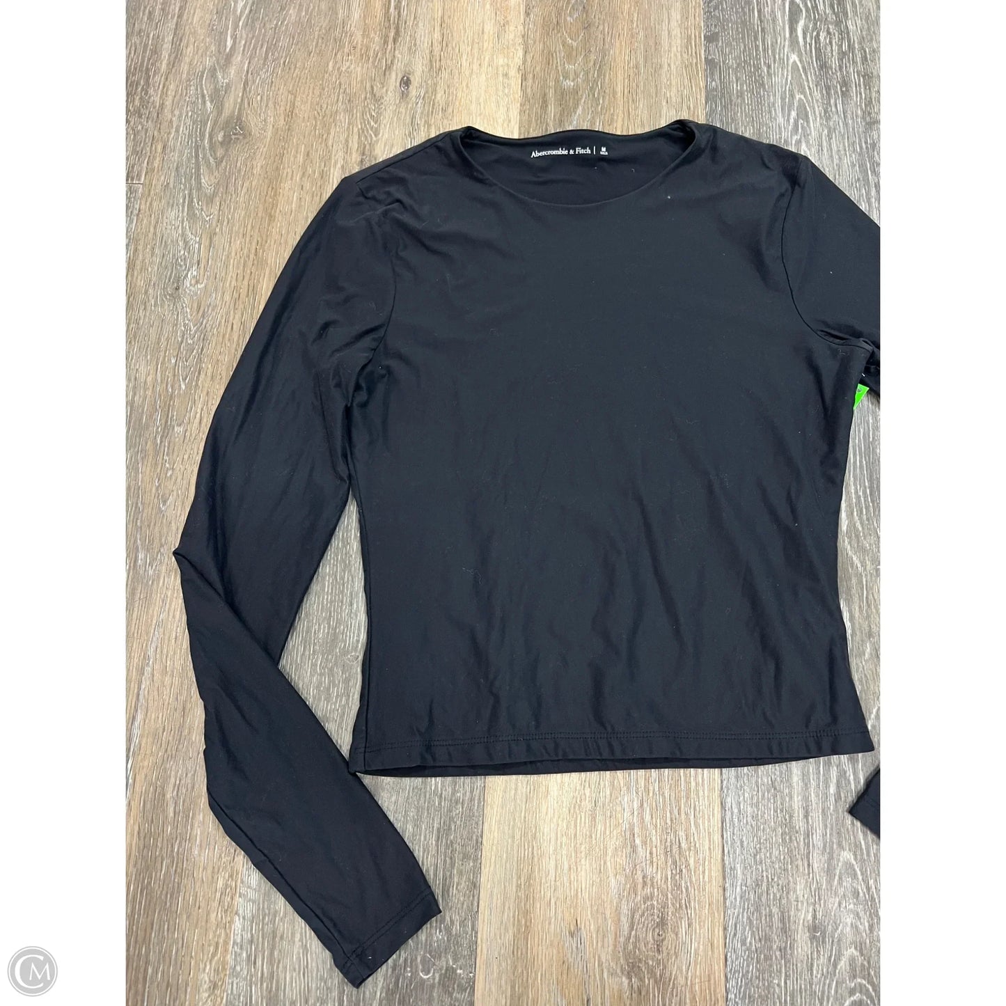 Top Long Sleeve By Abercrombie And Fitch In Black, Size: M