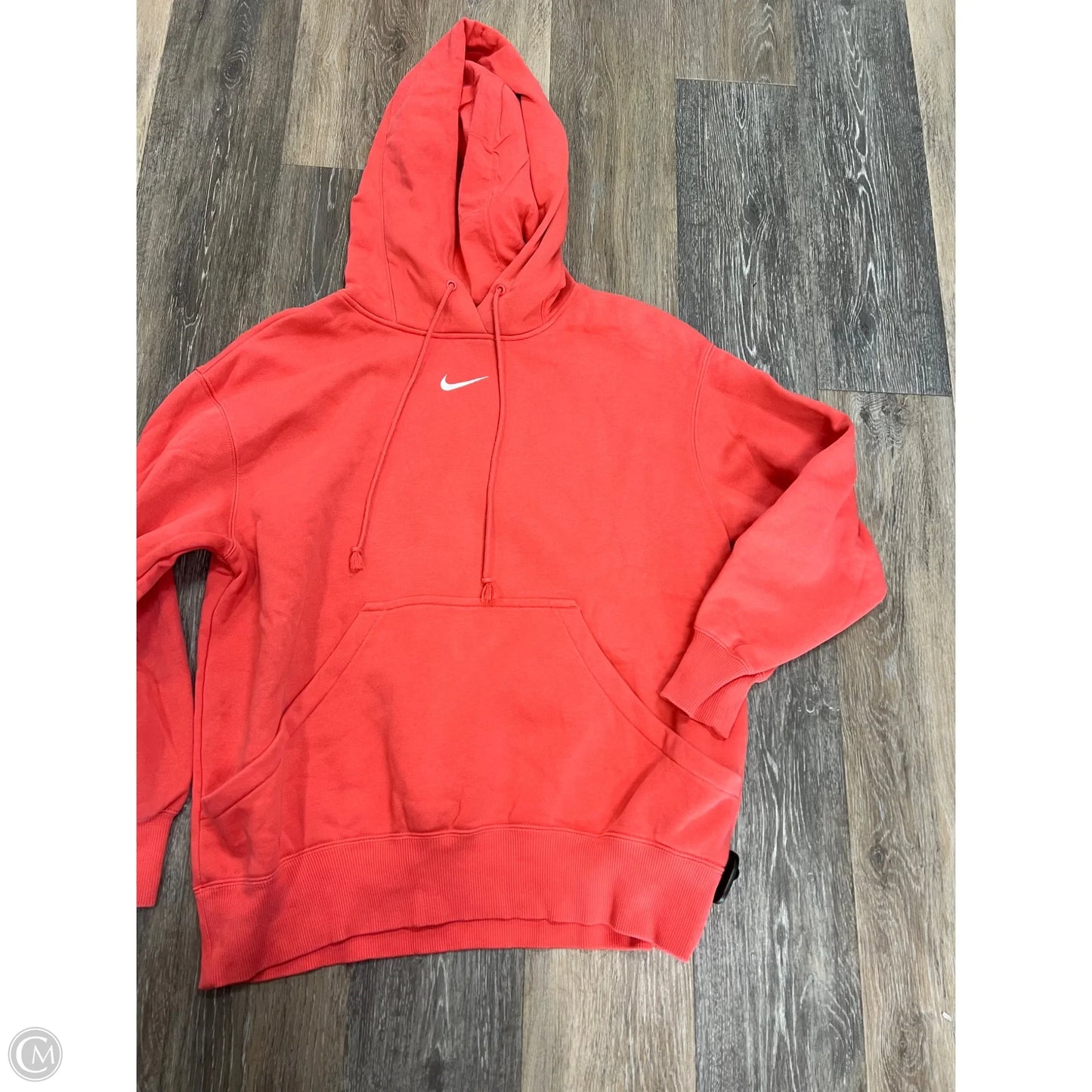 Athletic Sweatshirt Hoodie By Nike Apparel In Pink, Size: S
