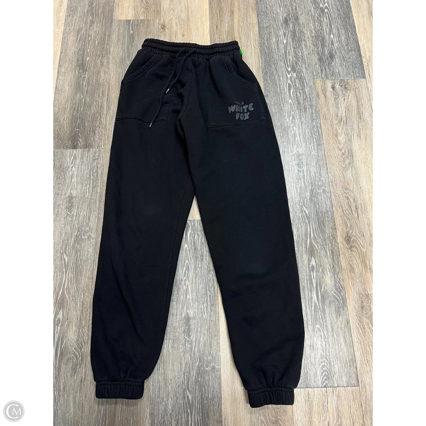 Athletic Pants By White Fox In Black, Size: Xs
