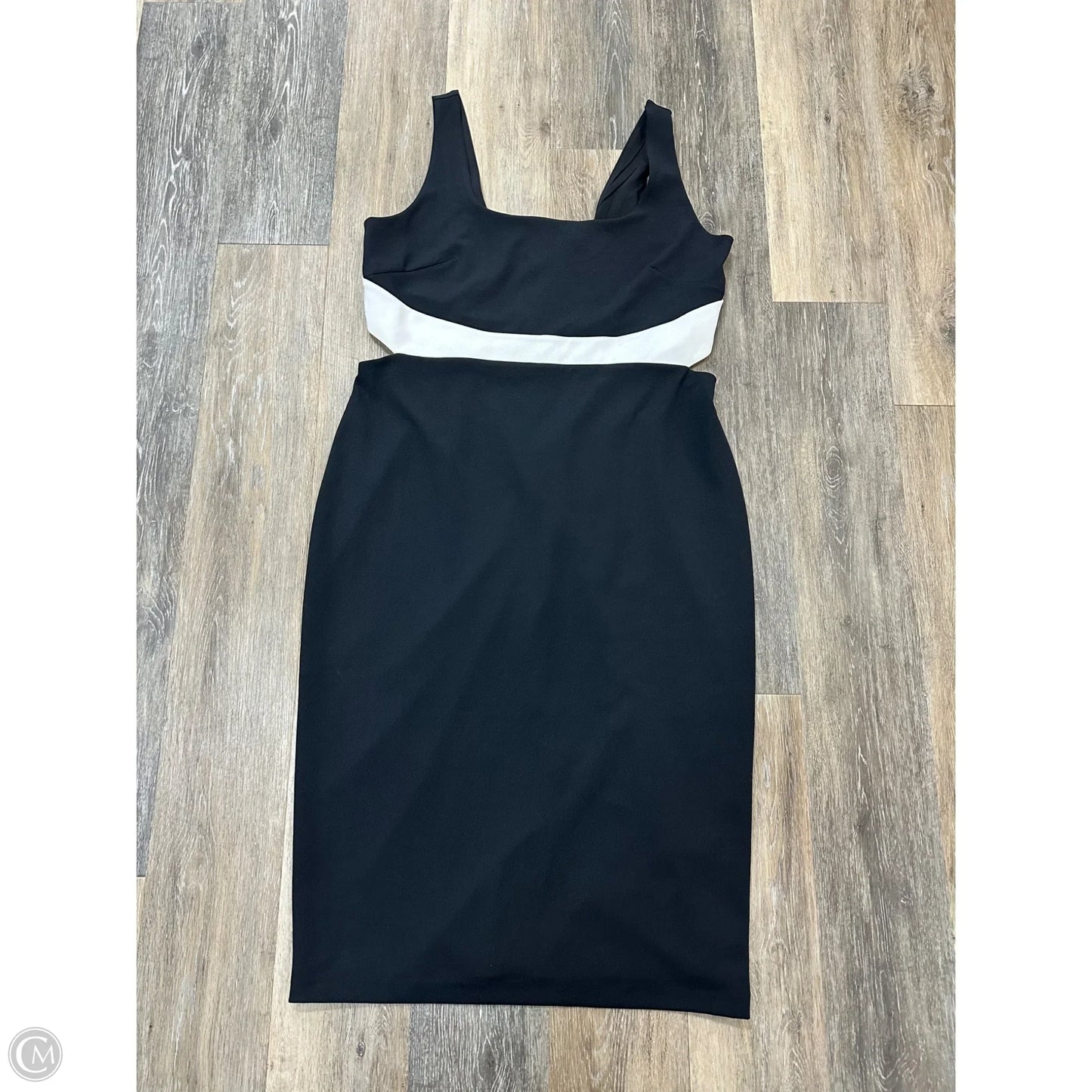 -Dress Party Midi By Express In Black, Size: Xl