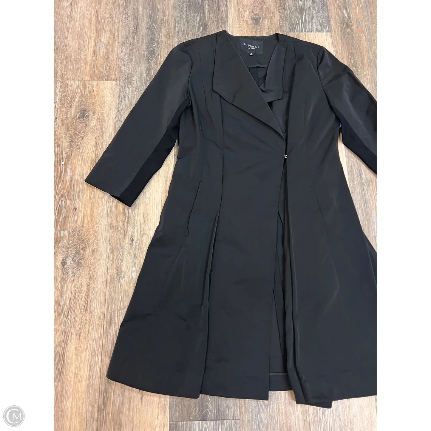 Jacket Designer By Lafayette 148 In Black, Size: S