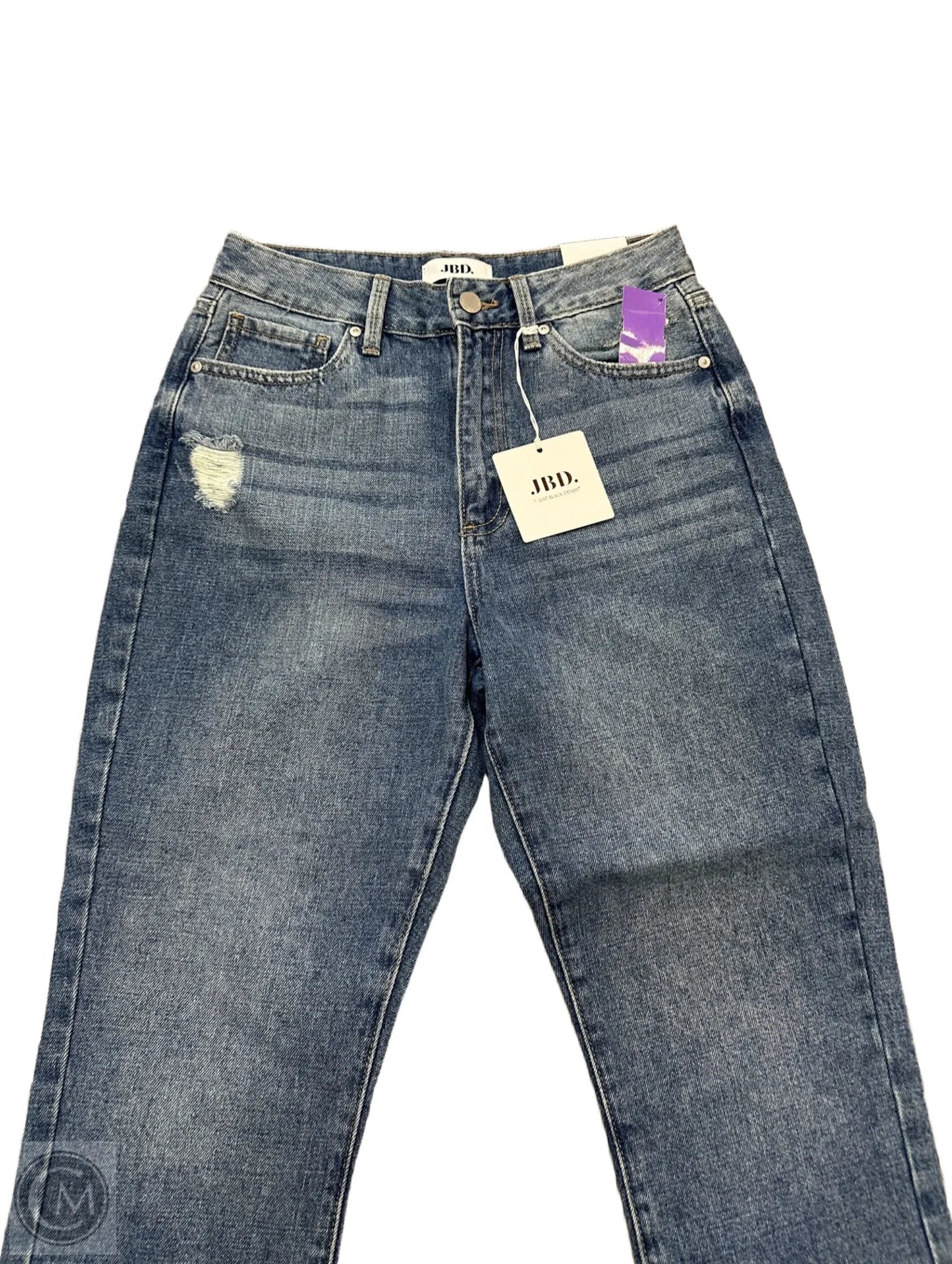 Jeans Straight By Just Black In Blue Denim, Size: 2