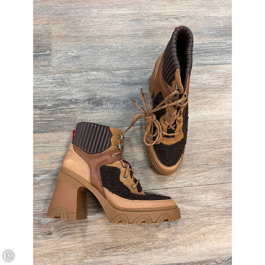 Boots Ankle Heels By Sorel In Brown, Size: 7.5