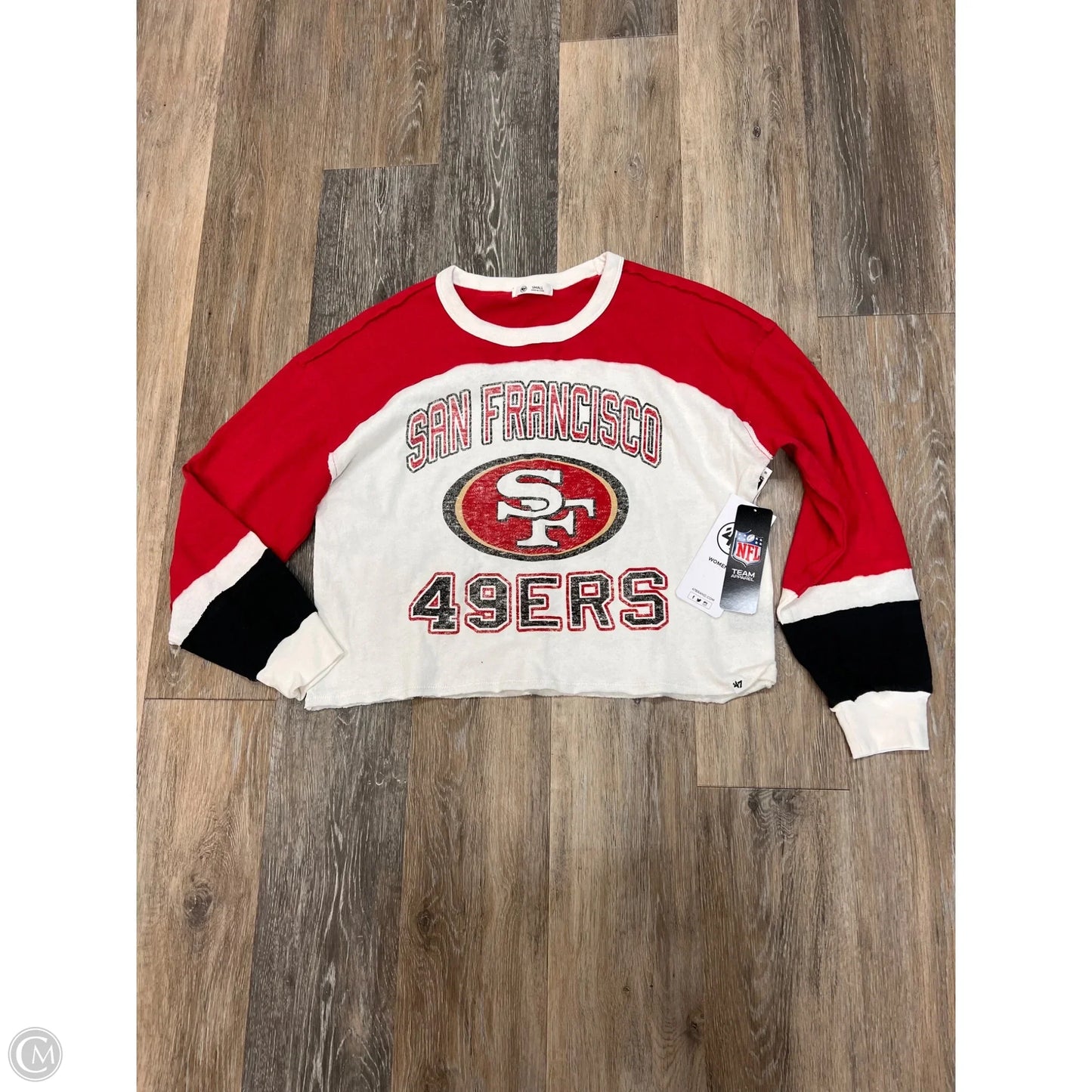 Top Long Sleeve By ‘47 NFL In Red & White, Size: S