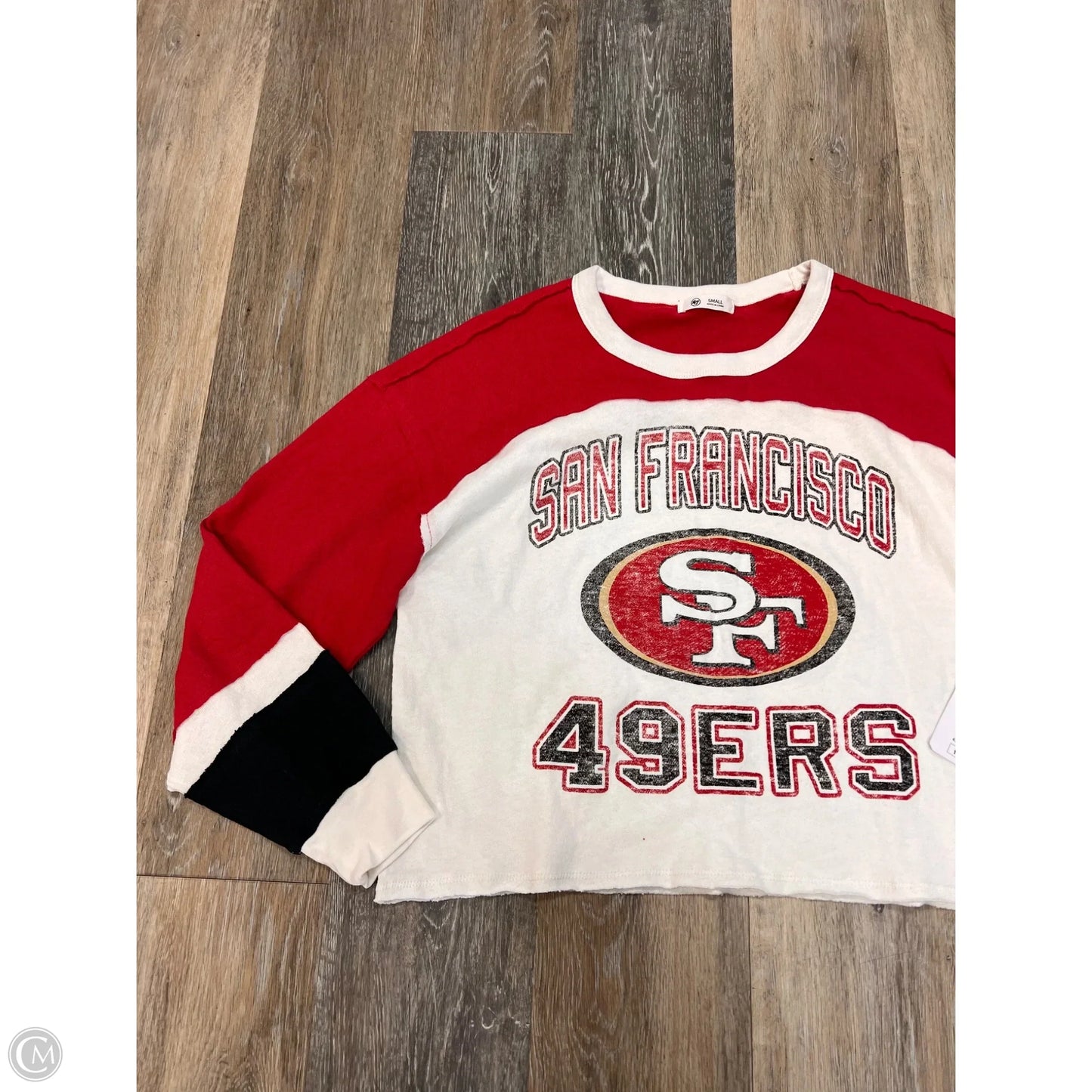 Top Long Sleeve By ‘47 NFL In Red & White, Size: S