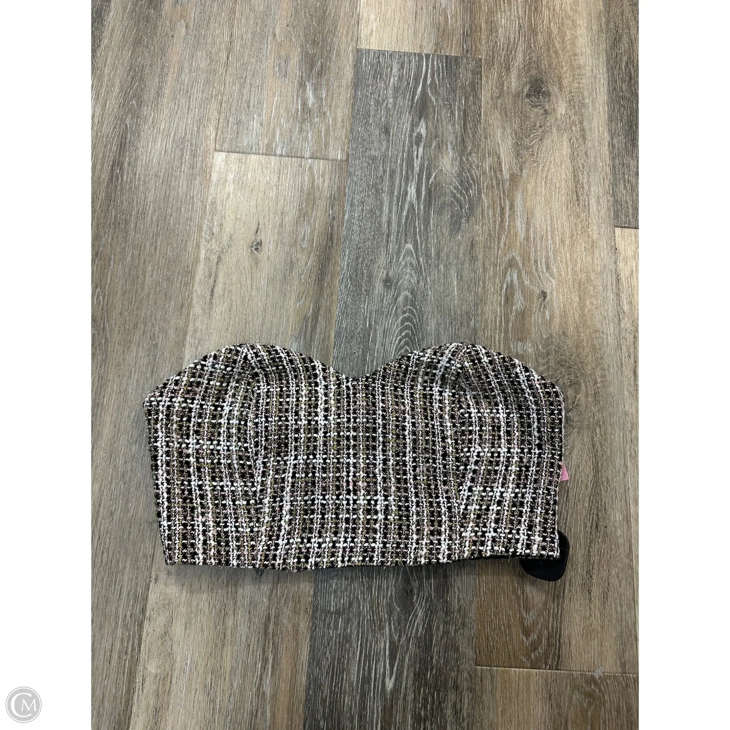 Tank Top By Molly Green In Black & Pink, Size: M