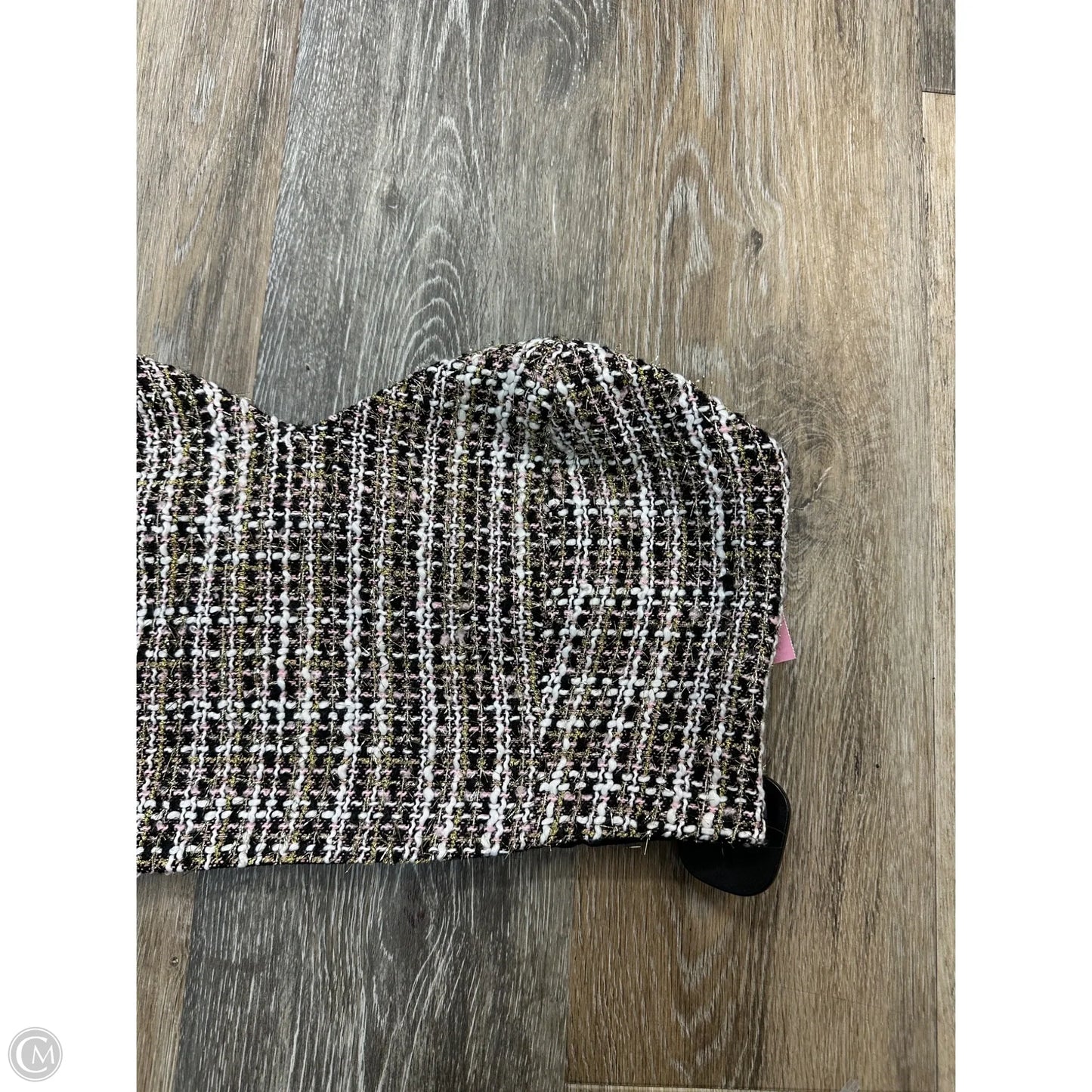 Tank Top By Molly Green In Black & Pink, Size: M