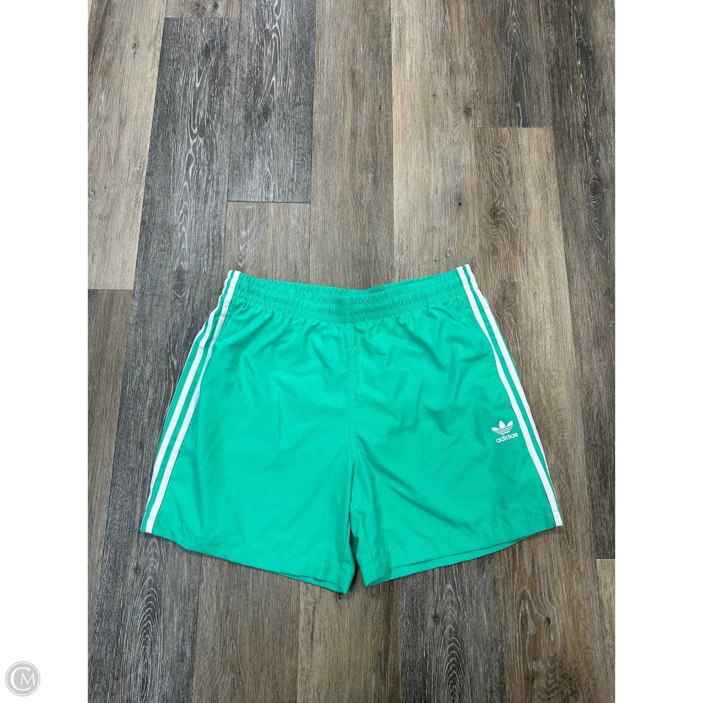 Athletic Shorts By Adidas In Green, Size: Xl