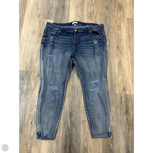 Jeans Skinny By Lane Bryant In Blue Denim, Size: 28