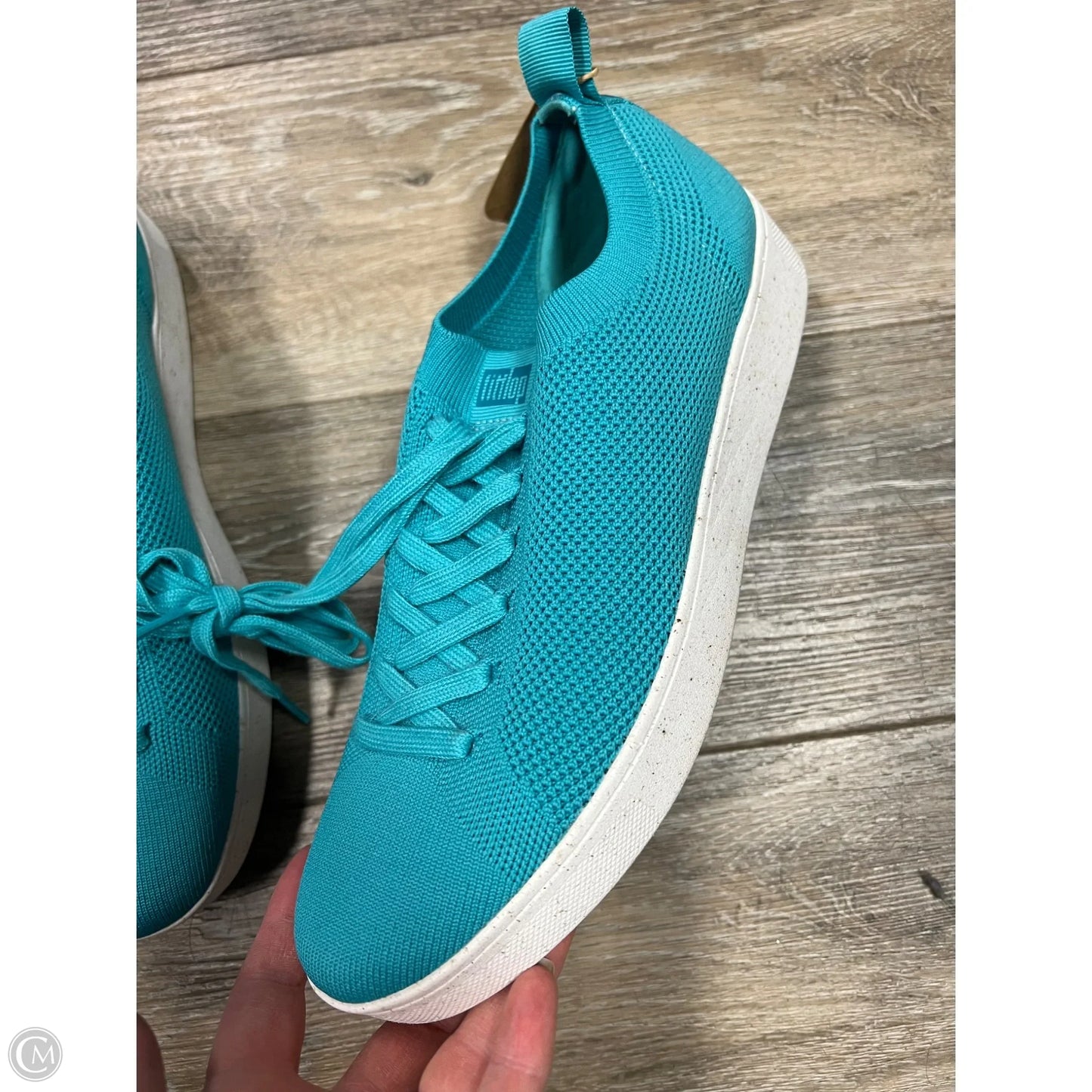 Shoes Athletic By Fitflop In Teal, Size: 9